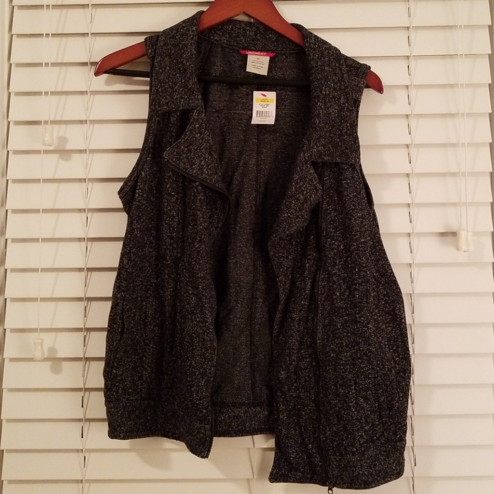 Unionbay Heather Gray Moto Vest